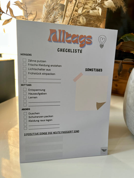 Alltagscheckliste für Kids